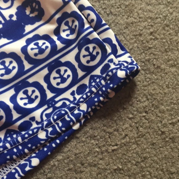 Blue Patterned Shorts - Picture 4 of 6